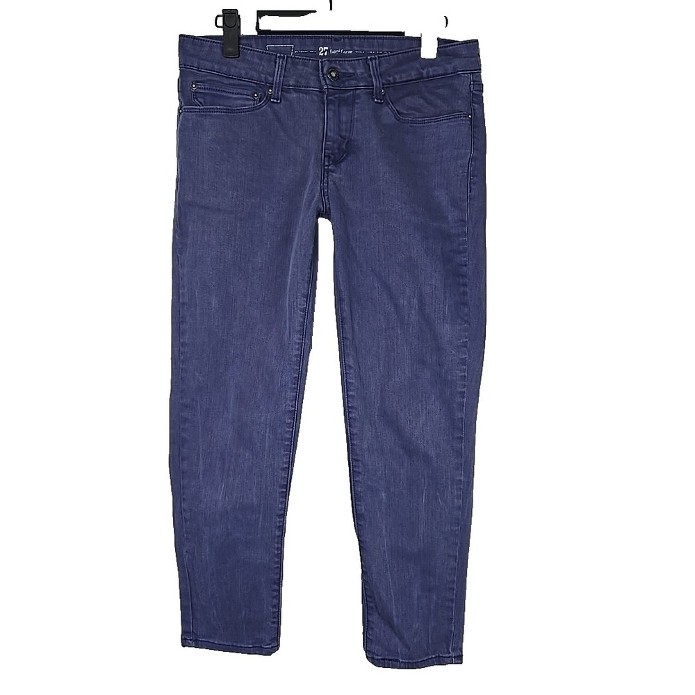 LEVIS Demi Curve Purple Denim Women's Cropped Jeans Size 27 (24" Inseam) - Picture 1 of 8